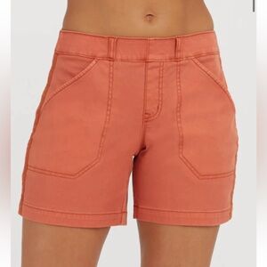 Spanx 6" Twill Short In Spiced Orange shorts